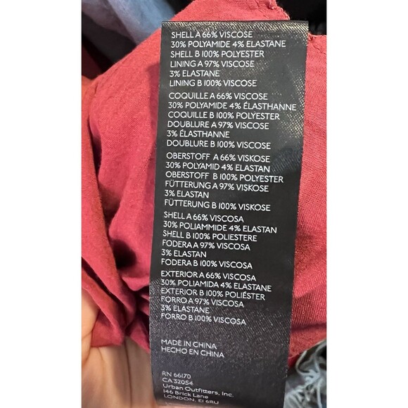 Anthro Midi Dress Pleated Chiffon Rust Orange Sweetheart Bodice XS 4/6 Chic Prom - Picture 10 of 14